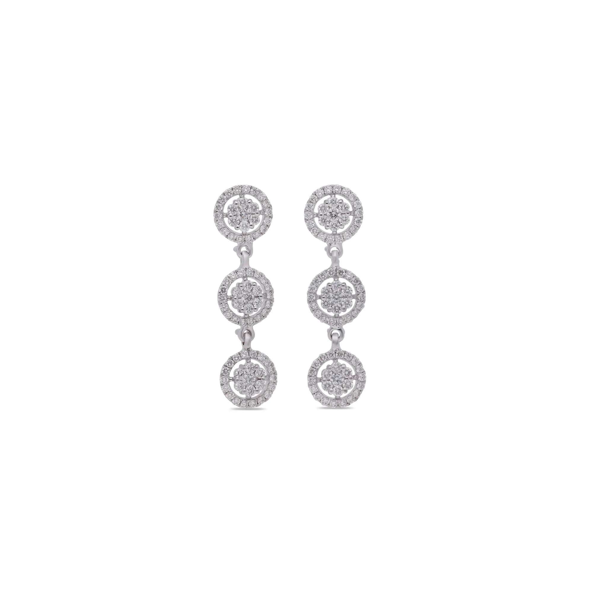 Diamond drop earrings from the Diamonds collection