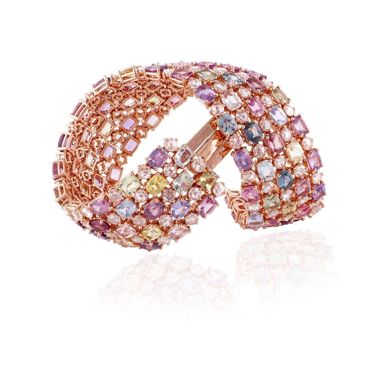 Joyería de zafiro multicolor de la colección Chroma